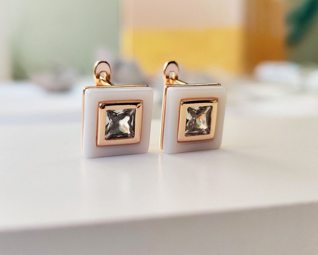 Серьги с керамикой