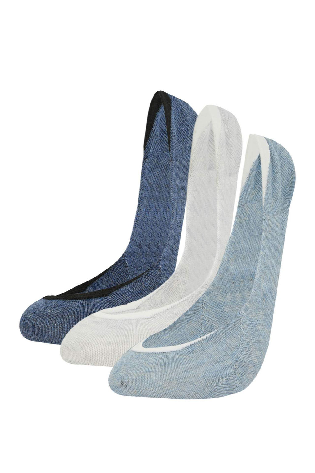 Kad?n 3lu Pamuklu Babet Corap - Defacto фото 3