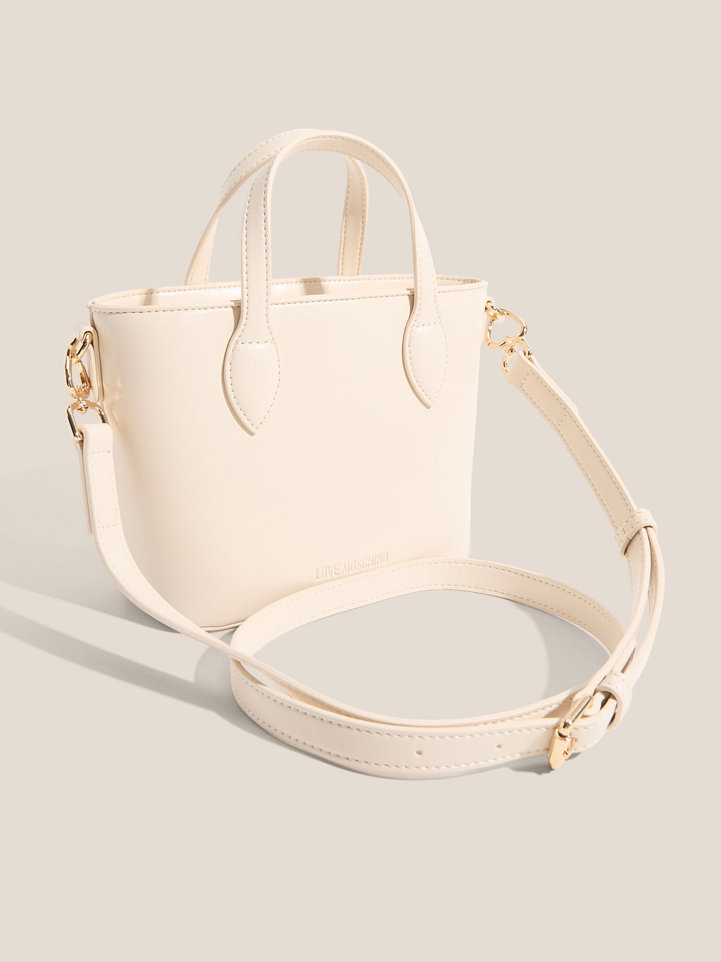 Женский тоут LOVE MOSCHINO LOVE HEART Артикул 4561197, молочно-белый  фото 4