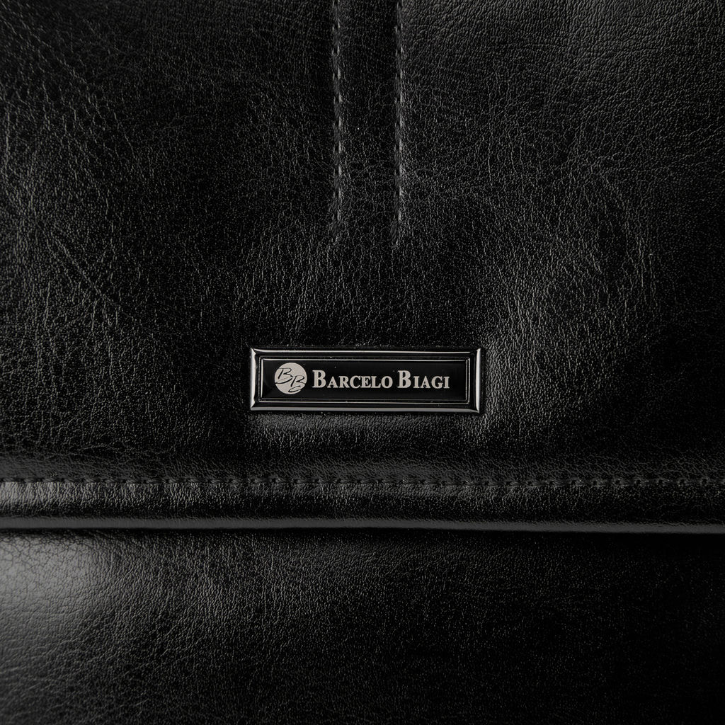 3002-2 black, мужская сумка "Планшет" из экокожи Barcelo Biagi