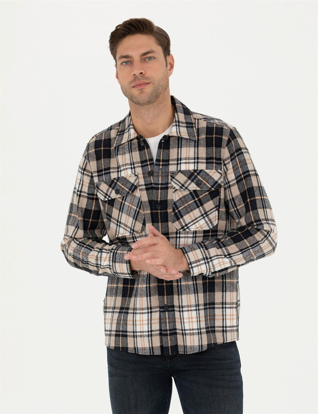 Lacivert Oversize Oduncu G_mlek