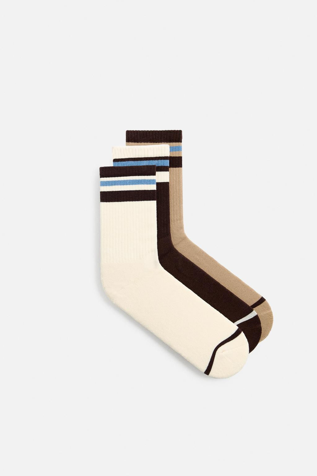 PACK OF 3 STRIPED SOCKS - Zara фото 2