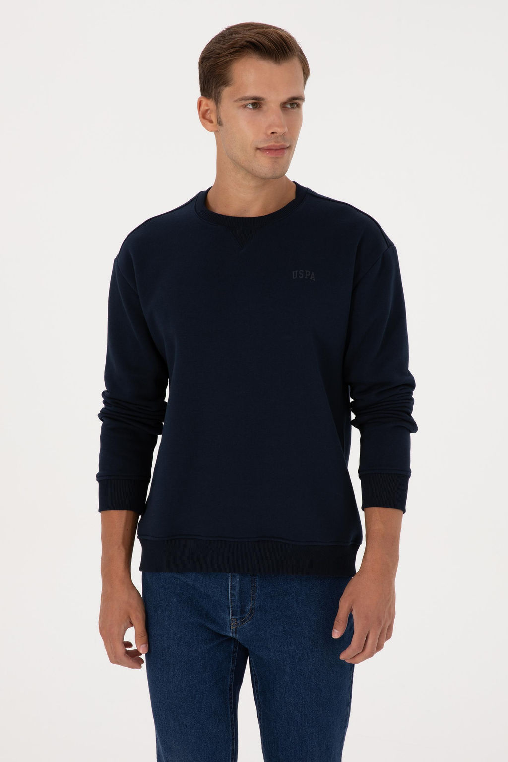 Erkek Lacivert Basic Sweatshirt Sepette S_rpriz _ndirim - U.s. polo assn фото 3