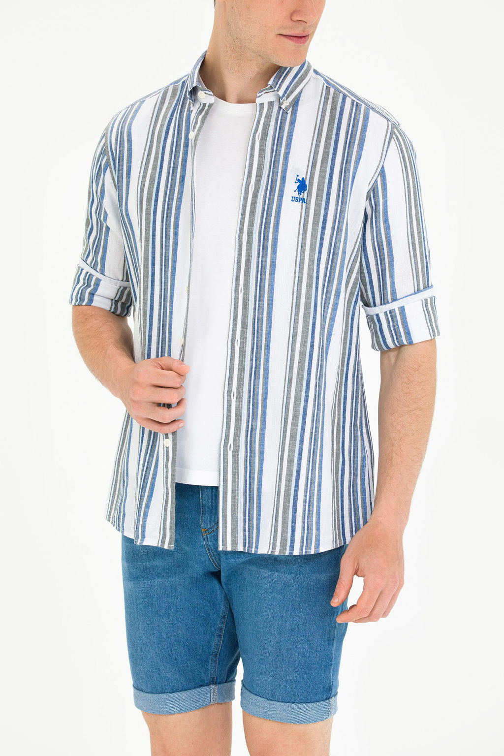 Мужская рубашка Saks с длинным рукавом - U.s. polo assn фото 7