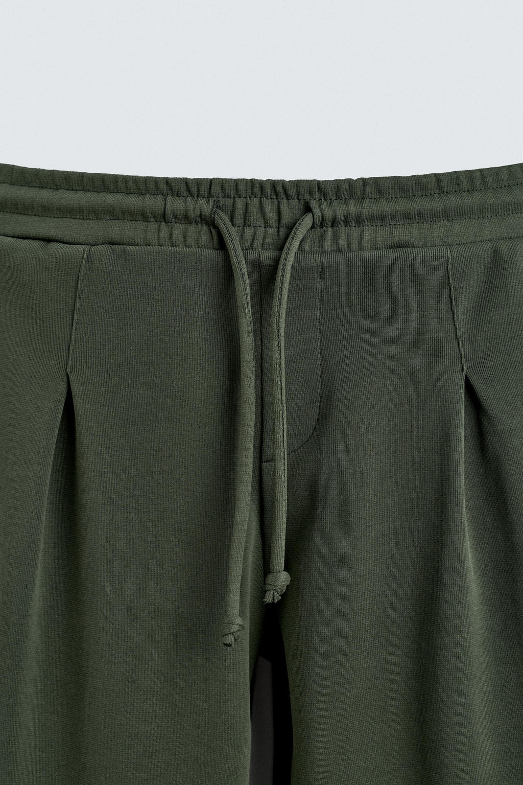 WIDE-LEG PLEATED JOGGER TROUSERS - Zara фото 9