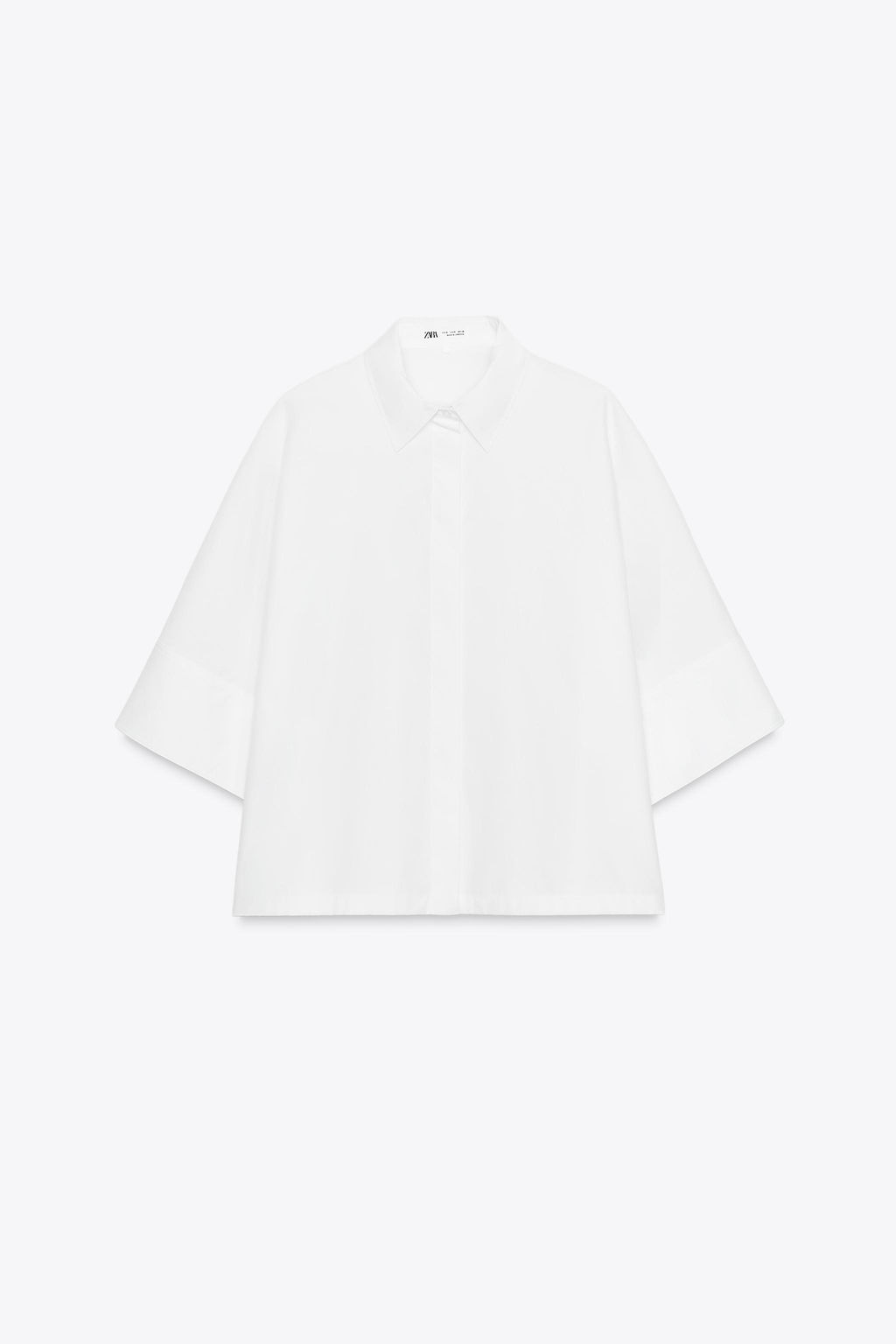 ZW COLLECTION POPLIN SHIRT - Zara фото 6