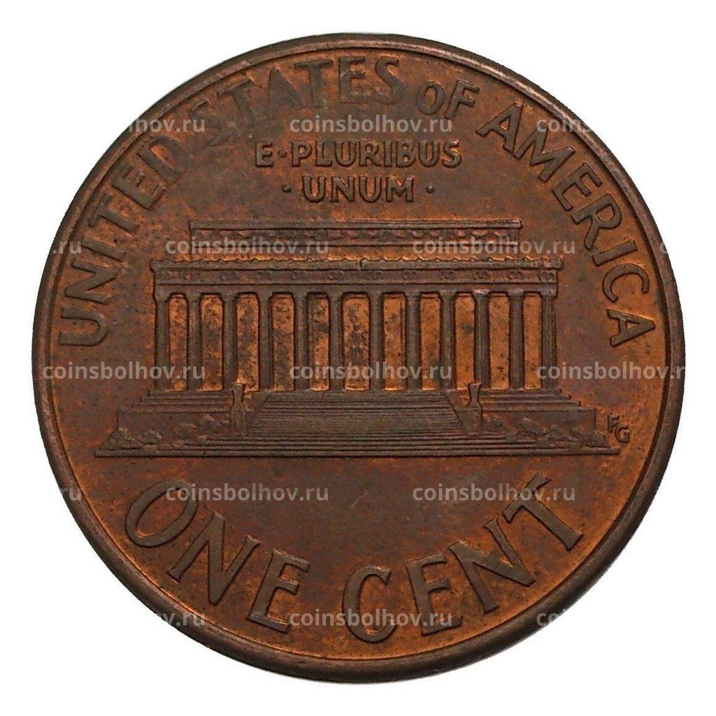 Монета 1 цент 1998 года