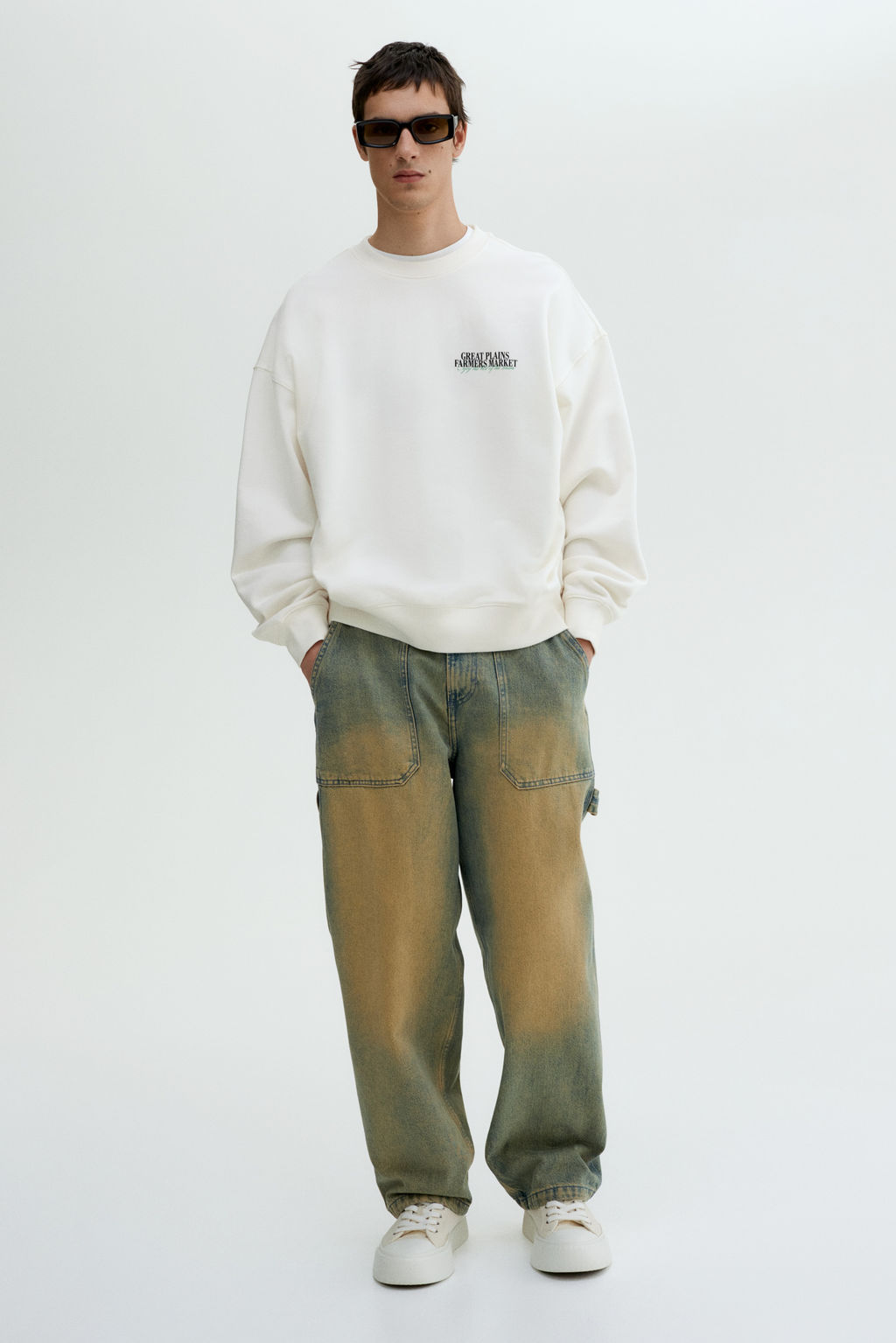 Sudadera con estampado Oversized Fit - H&m фото 4