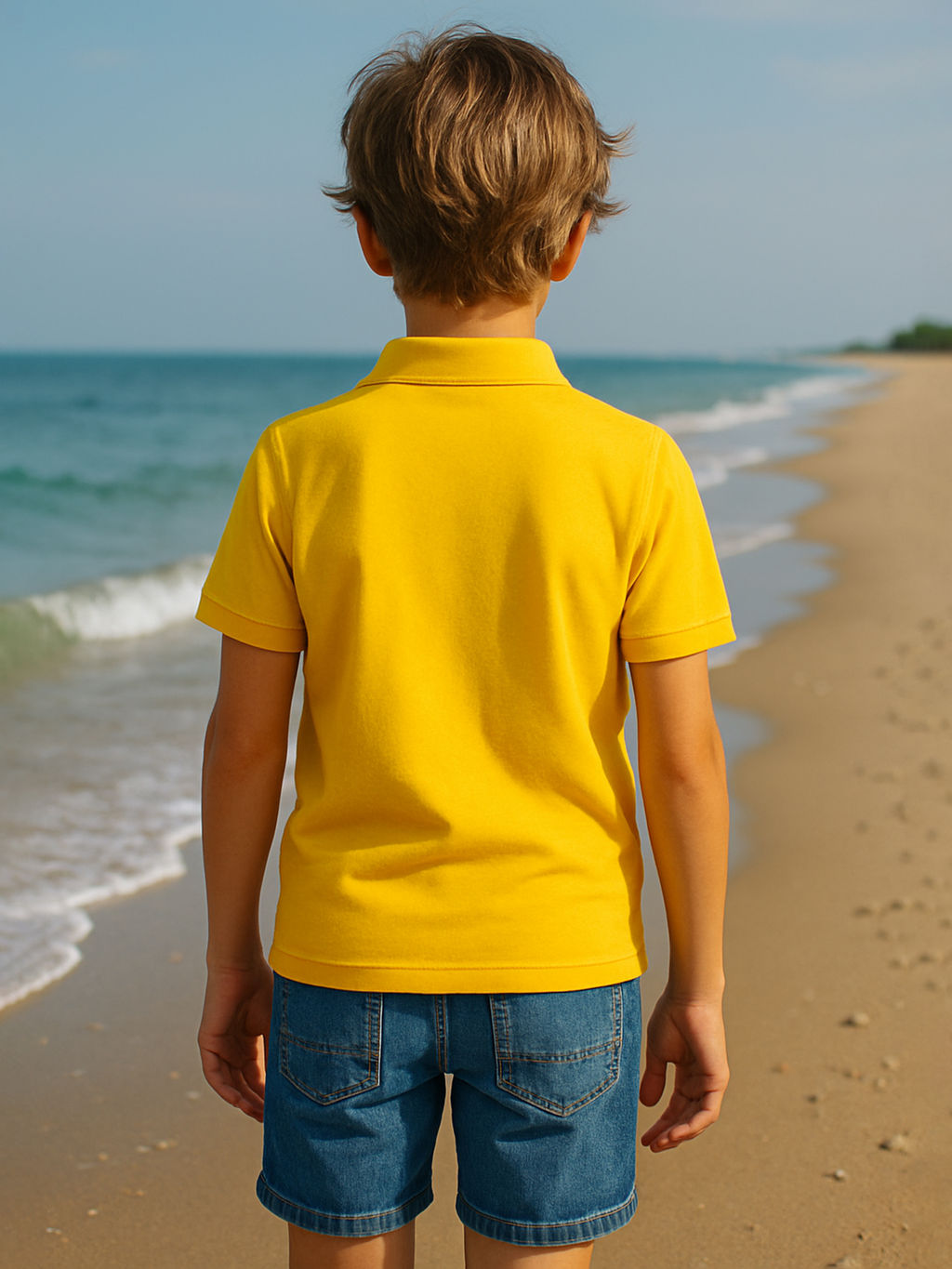 Футболка поло желтая Все ок