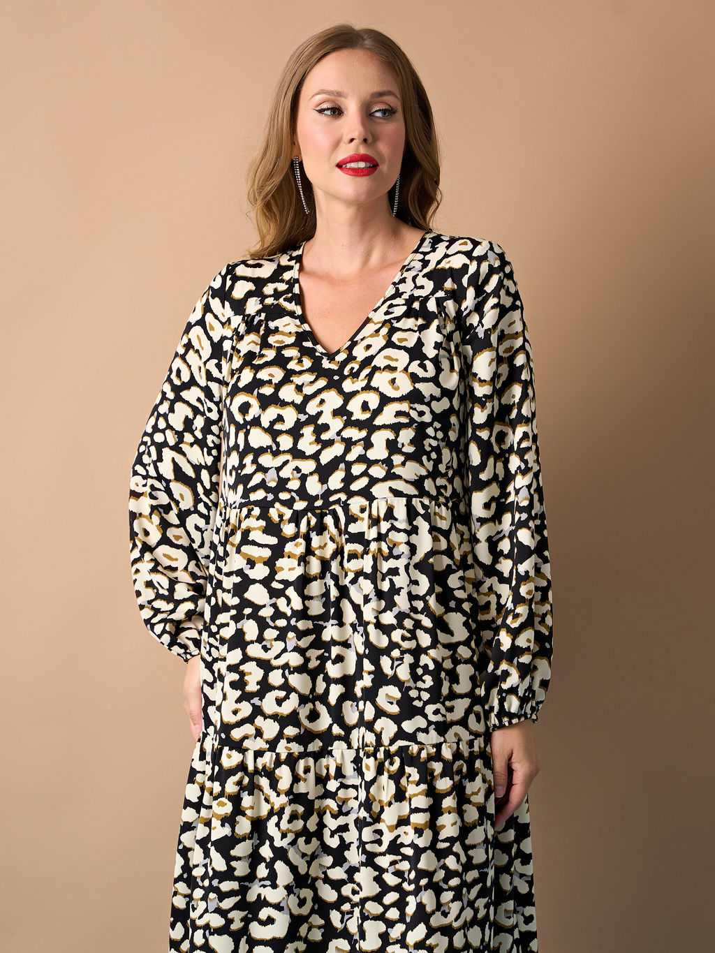 Платье 0060-23а черный с коричневым - Aquarell фото 7