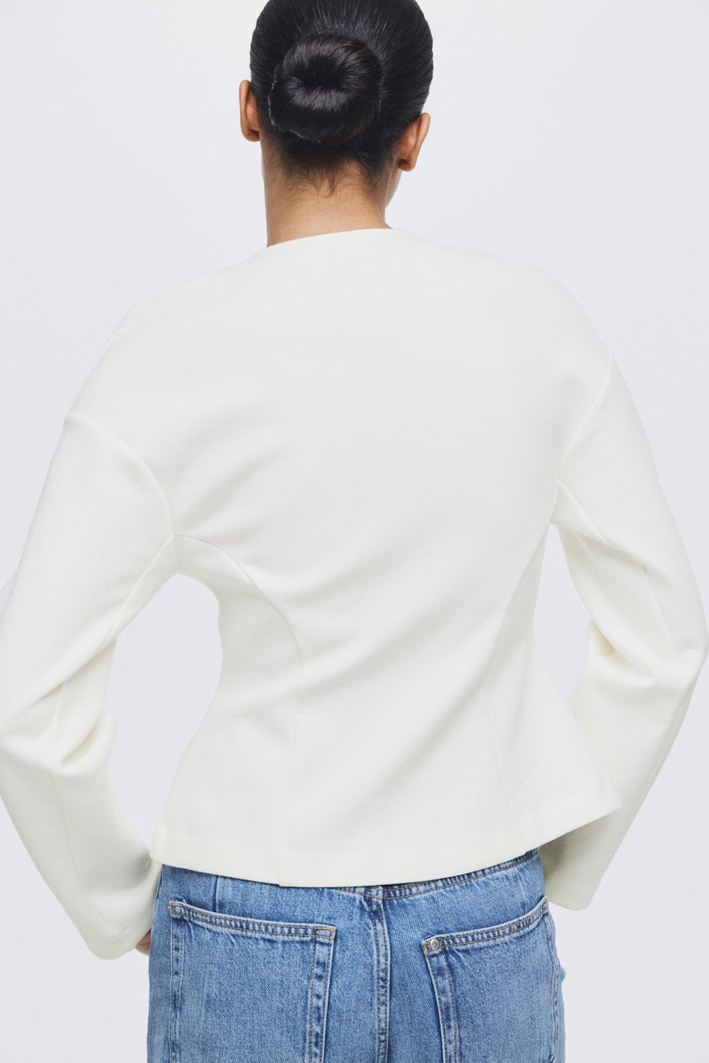 Blazer efecto neopreno sin cuello - H&m фото 6