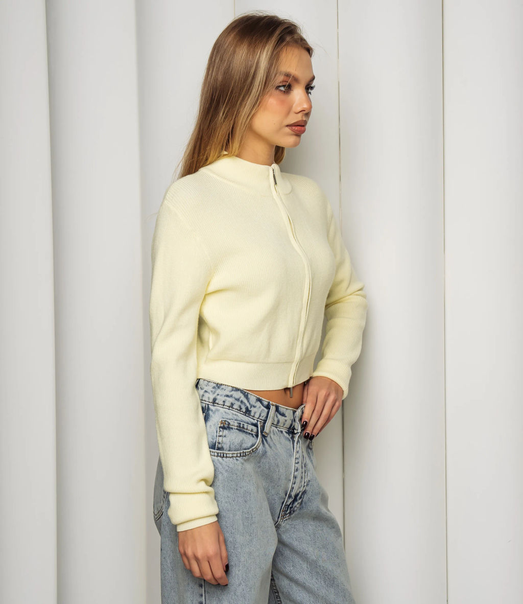 Джемпер #КТ121 (8), светло-жёлтый - Dommod фото 2