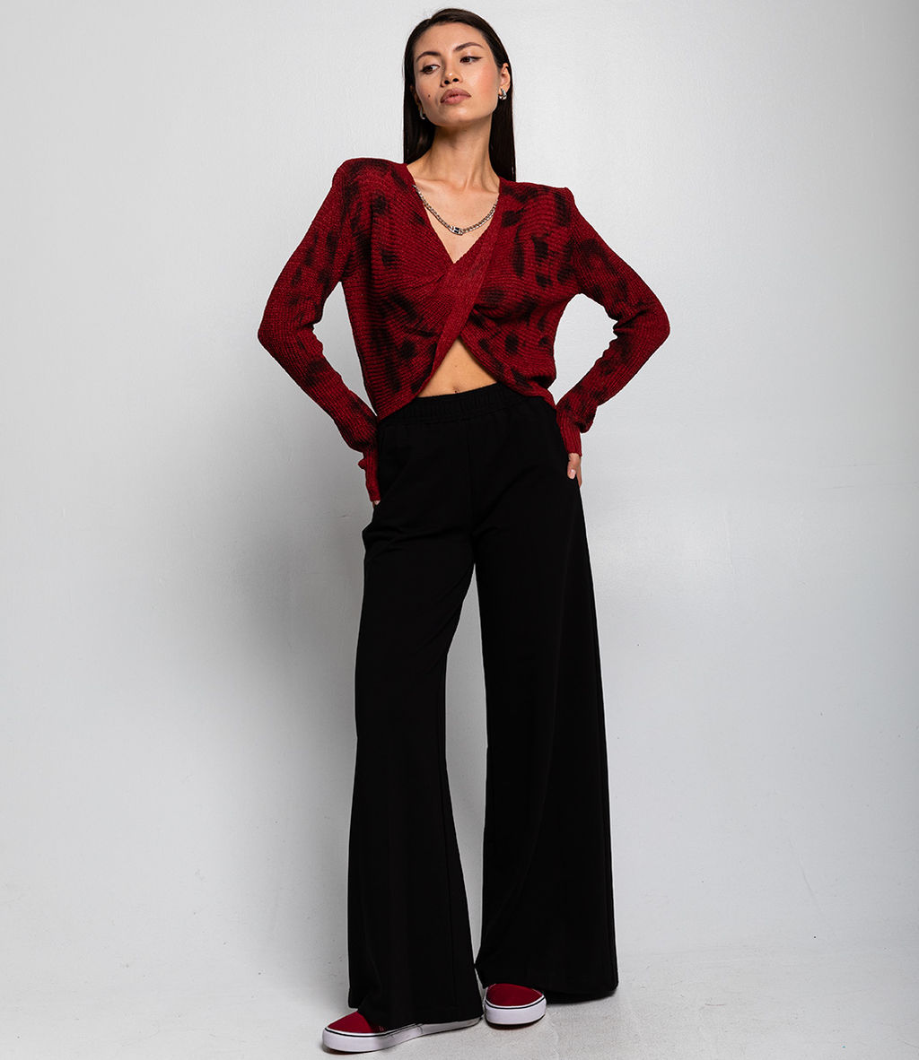 Джемпер #КТ1143, бордовый - Dommod фото 4