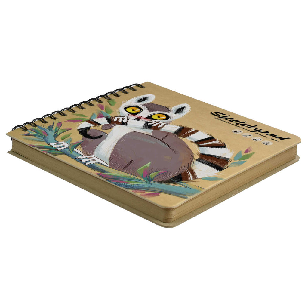 Скетчпад 200х200 мм, 120 л, блок - крафт-бумага 80 г/м?, арт. 61859 ЛЕМУР - Феникс+ фото 2