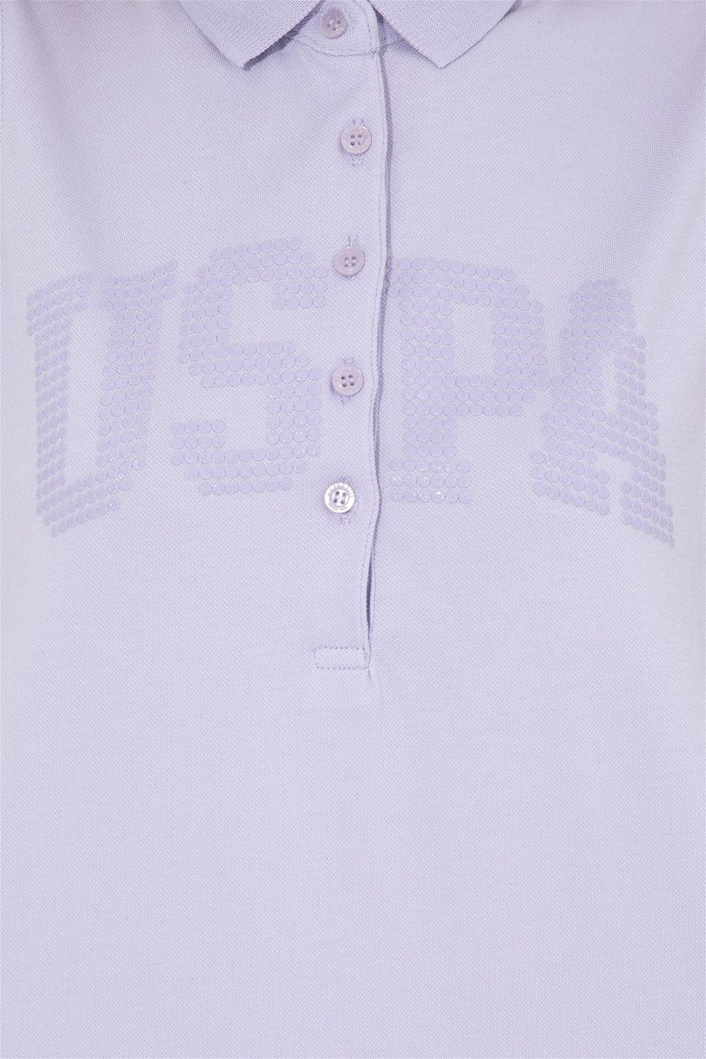 Женская сиреневая футболка без рукавов с воротником-поло Неожиданная скидка в корзине - U.s. polo assn фото 6