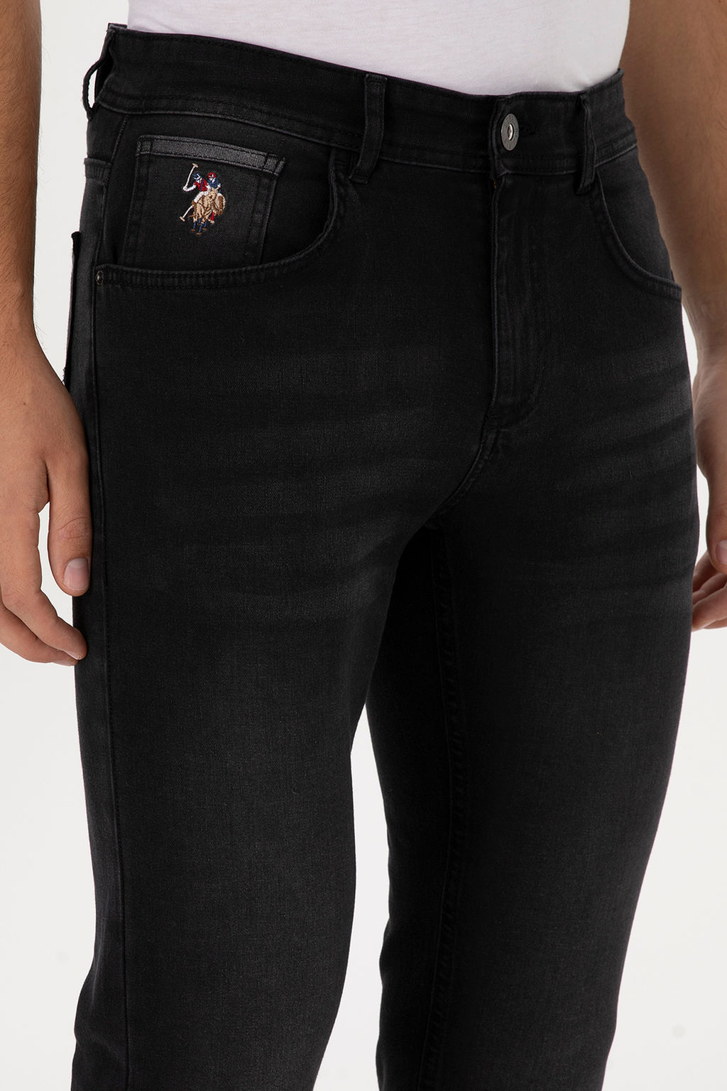 Erkek Siyah Slim Fit Jean Pantolon - U.s. polo assn фото 17