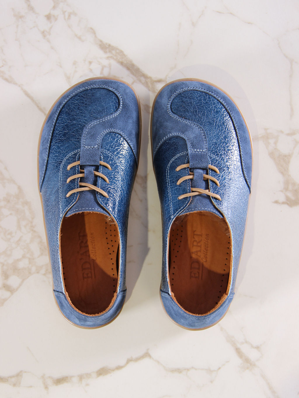 Кеды EDART 188.natabr.Синий наплак+синяя замша - Ed'art фото 10