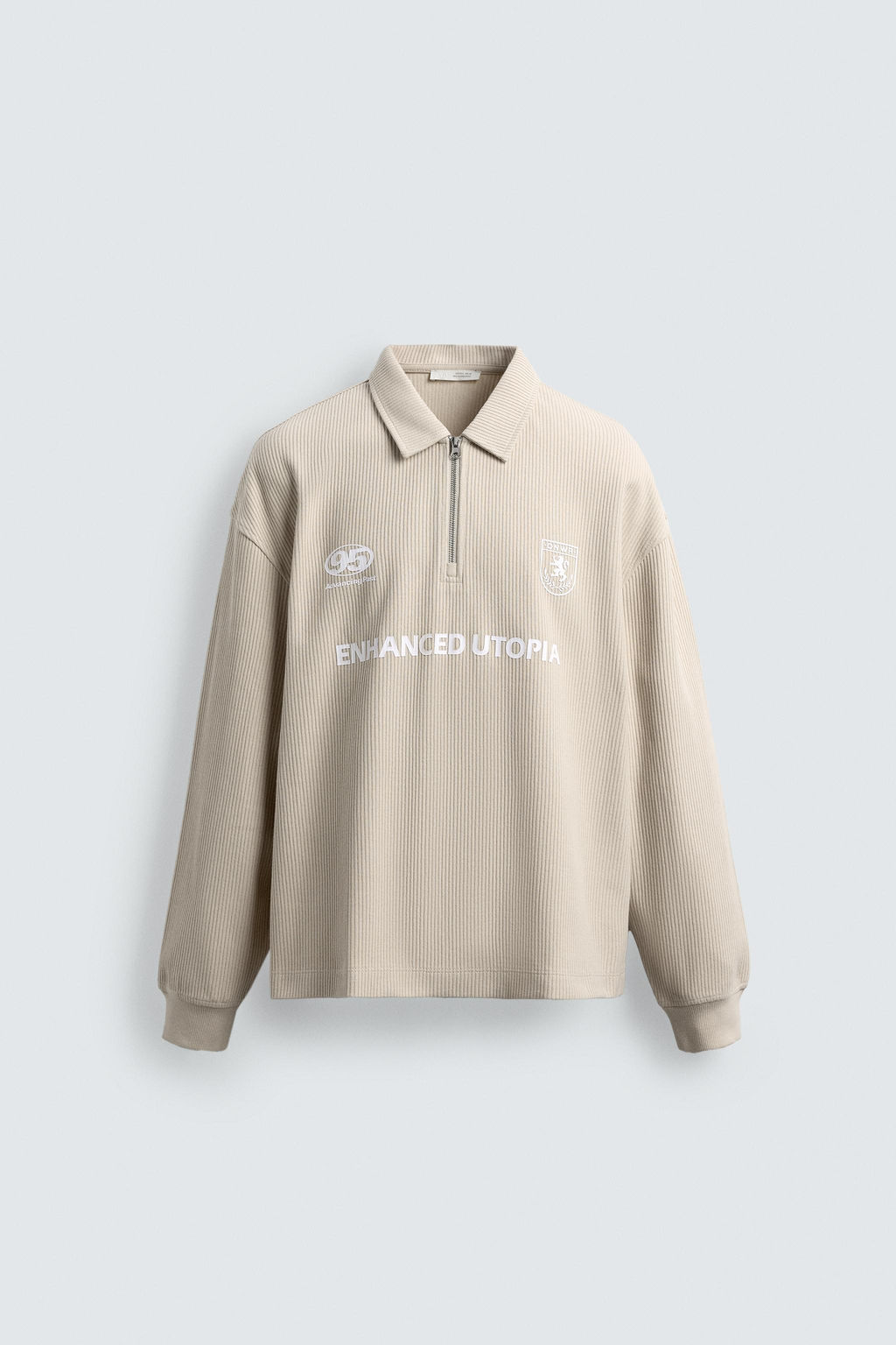 CABLE KNIT TEXTURED POLO SHIRT - Zara фото 7