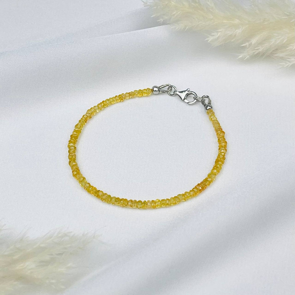 Браслет из желтого Сапфира - Радуга самоцветов фото 2