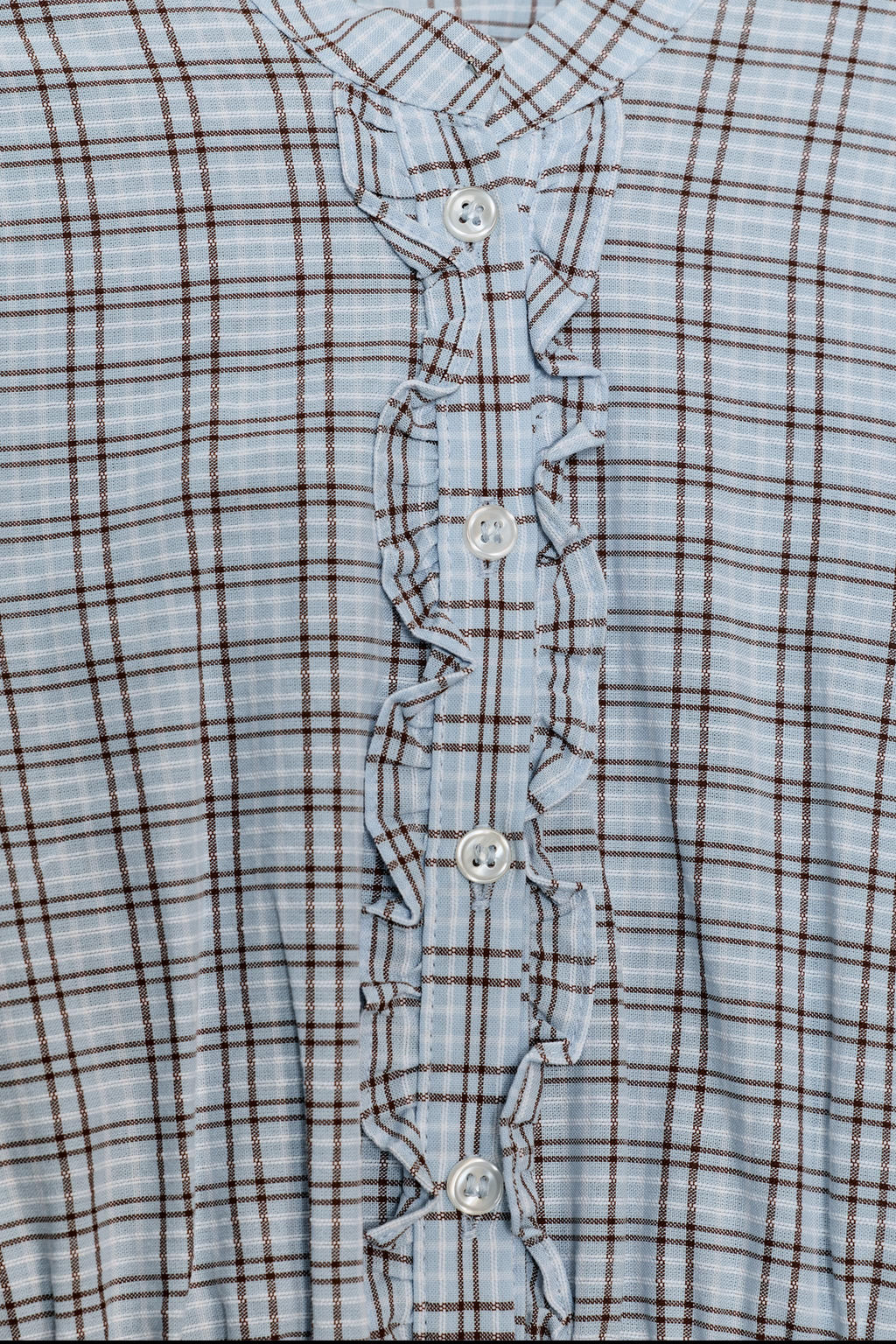 SHORT CHECKED RUFFLED DRESS - Zara фото 5