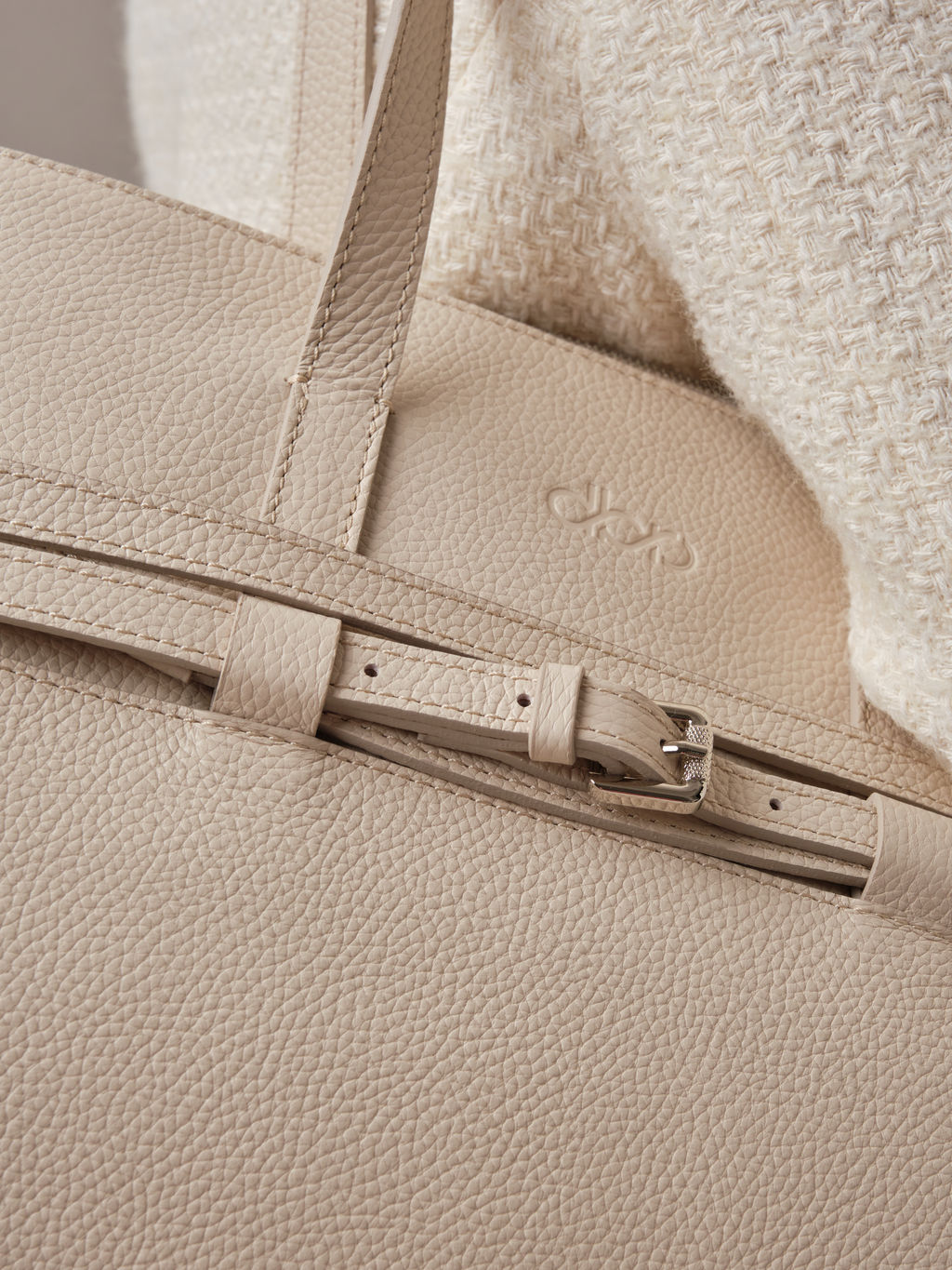 Кожаная сумка Rumi DBR 31152 светлый крем  фото 7