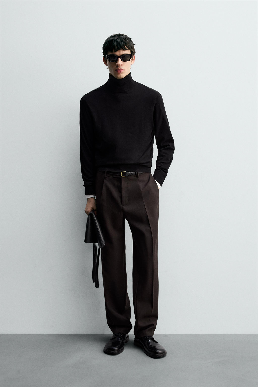 100% WOOL PLEATED TROUSERS - Zara фото 8
