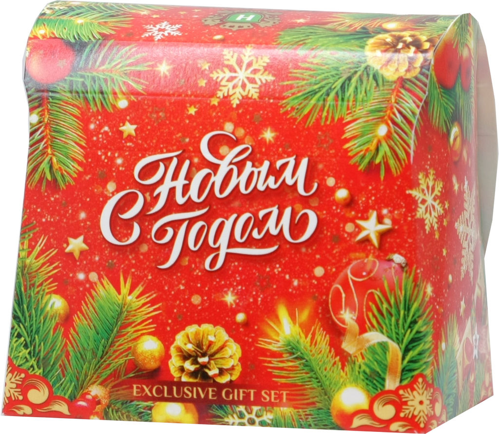 HYLEYS. Новый год. Сундучок (красный) 50 гр. карт.упаковка