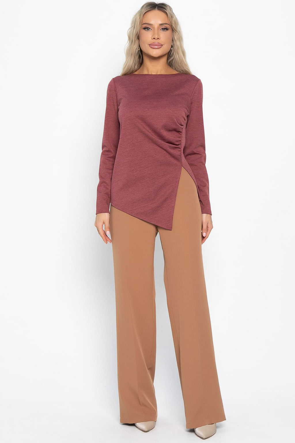 Блуза Тильда (бордовая) Б14995-50М