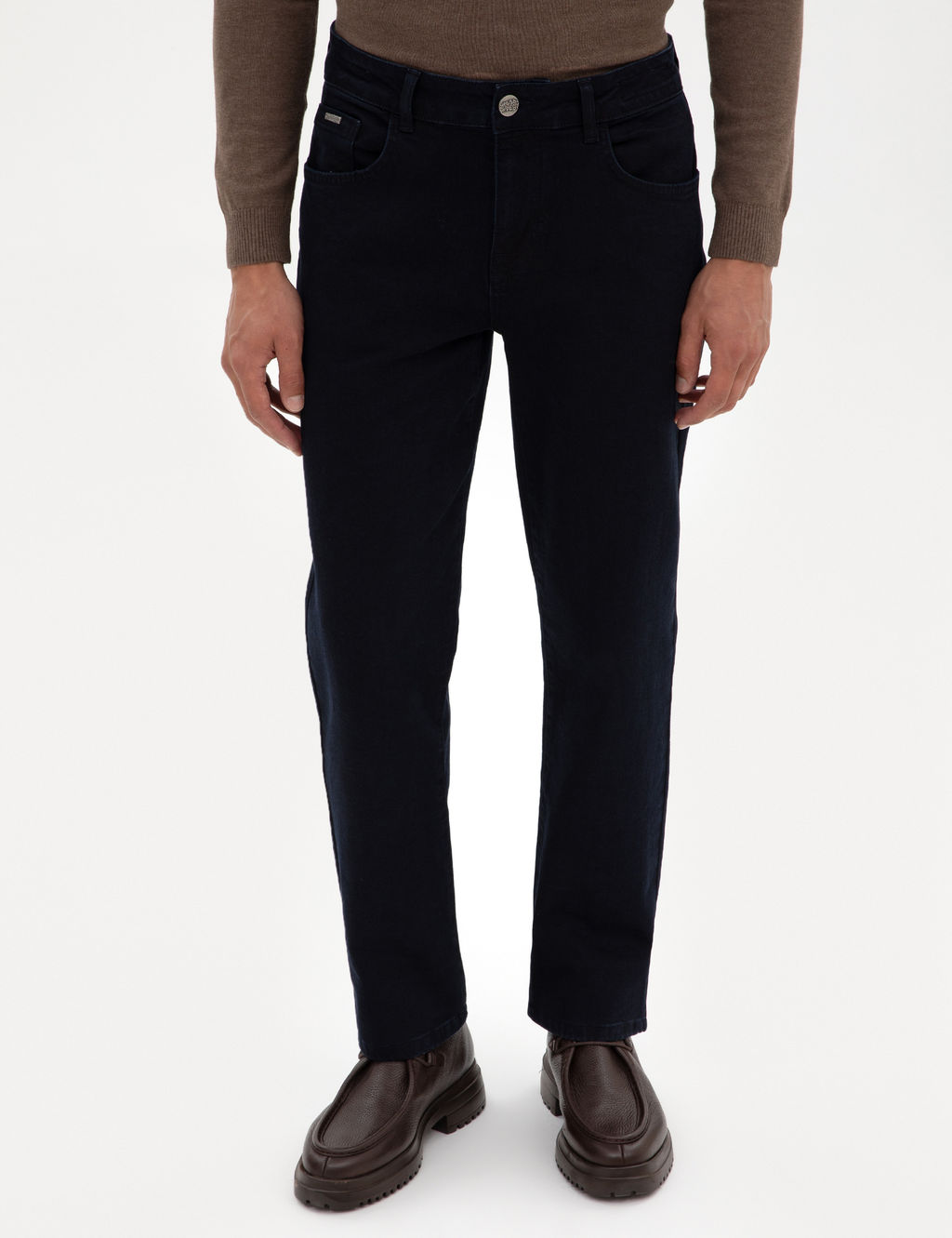 Koyu Lacivert Regular Fit Jean Pantolon