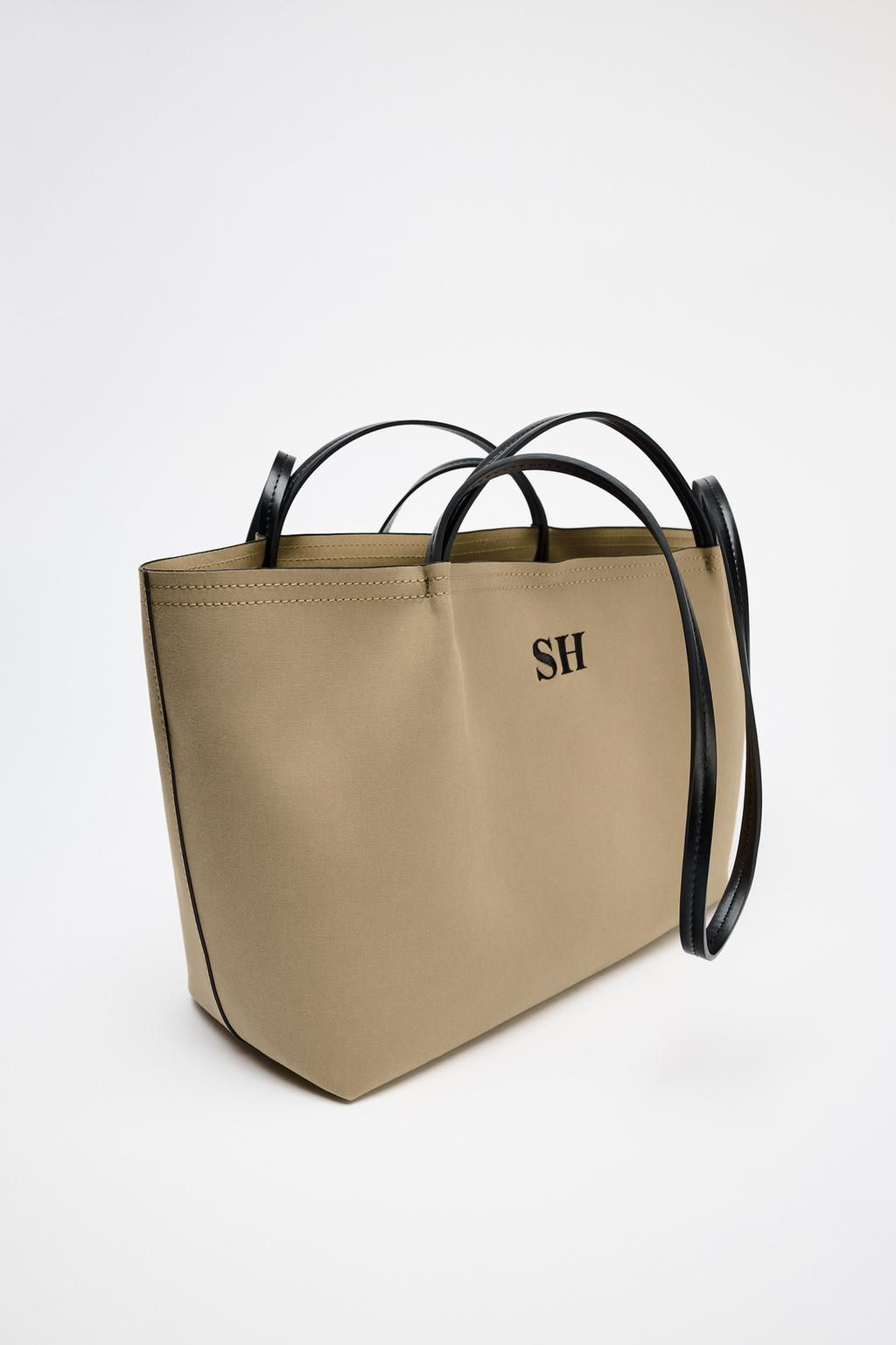 DOUBLE HANDLE TOTE BAG - Zara фото 3