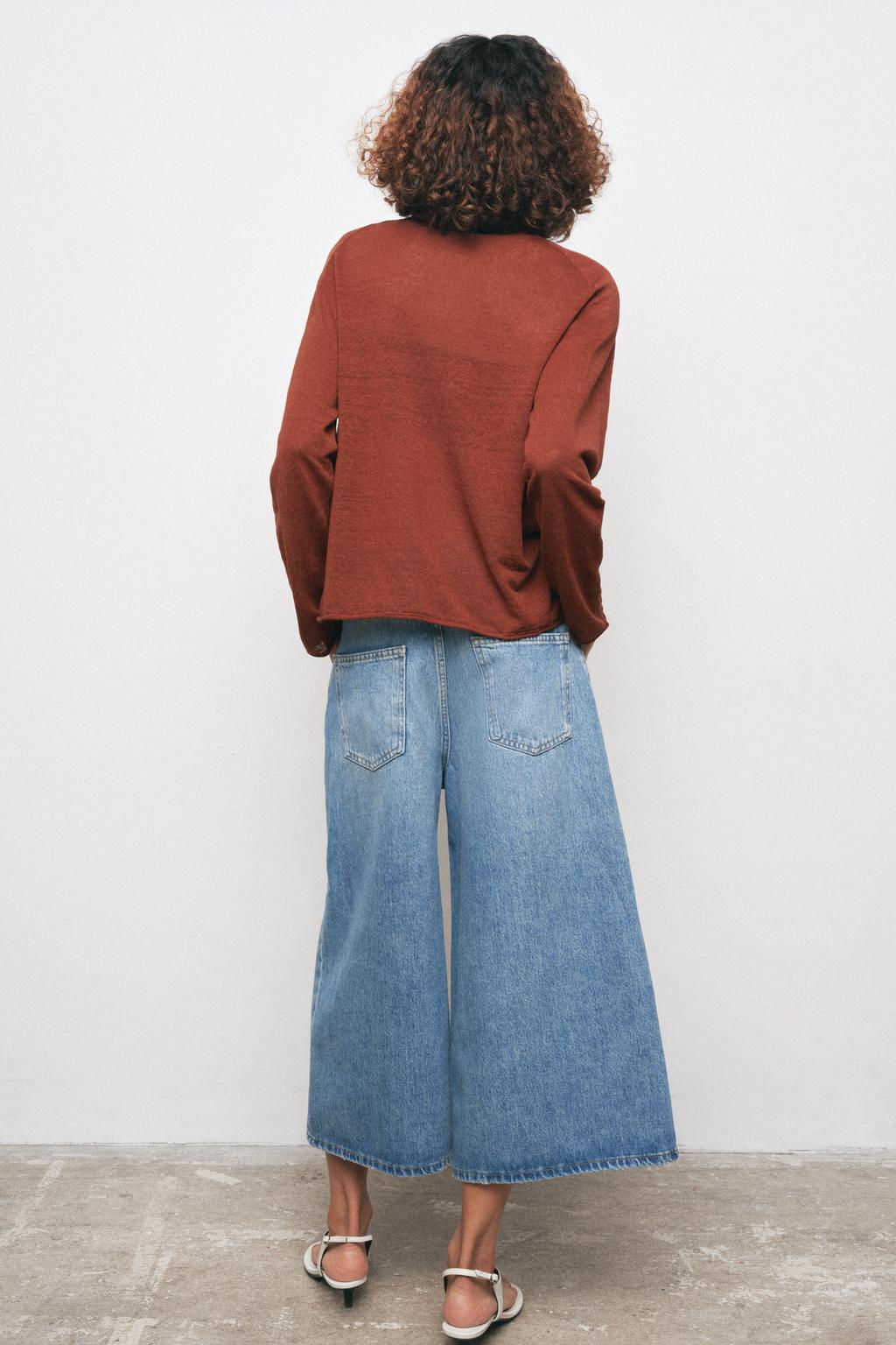LINEN BLEND KNIT SWEATER - Zara фото 11