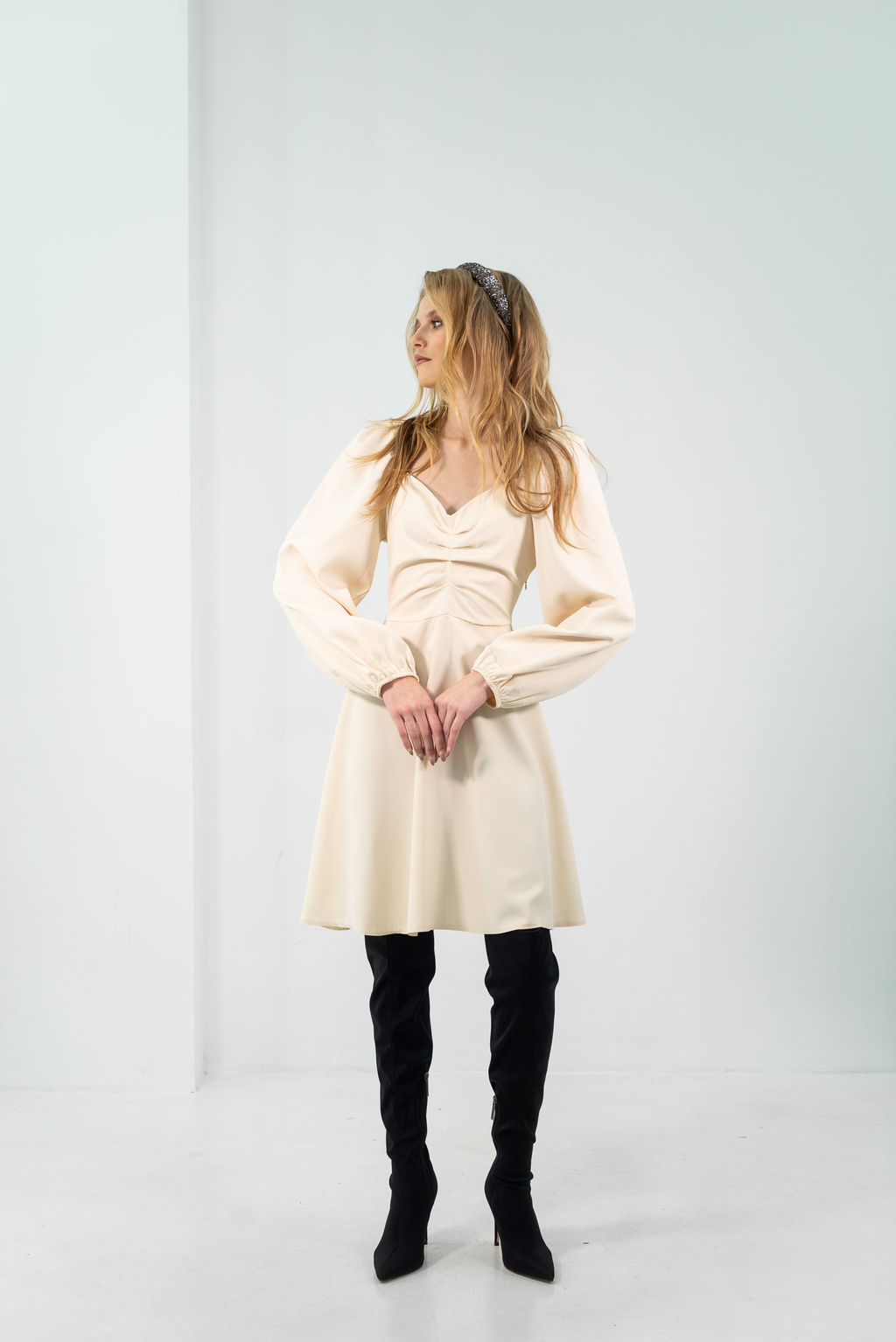 Платье Беатрис (молочный) - Nadi bordo фото 2