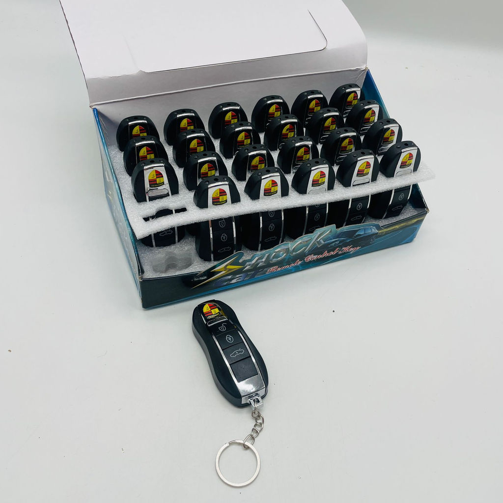 Брелок Ключ от машины 3 в 1 фонарик, лазер, электрошокер 24 шт в уп - Storyland фото 3