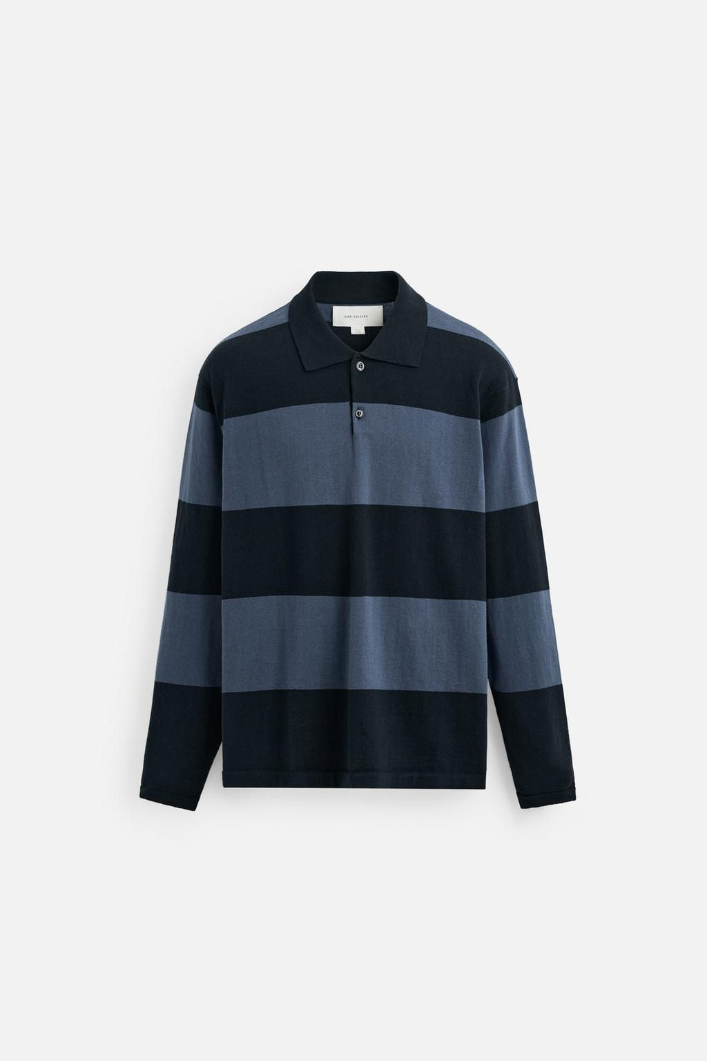 STRIPED KNIT POLO SHIRT - Zara фото 14