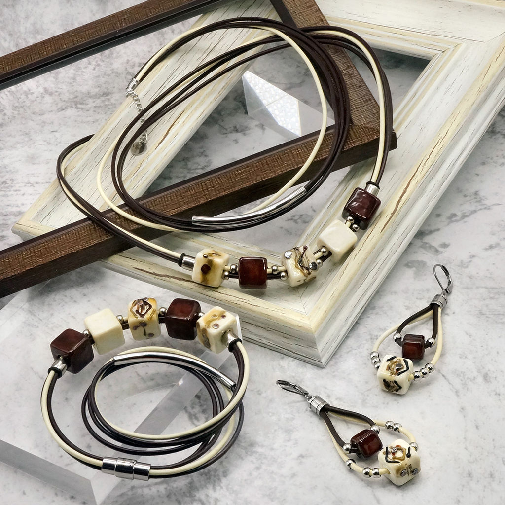 Серьги из муранского стекла ETHNO STYLE LS3475 - Vloes фото 6