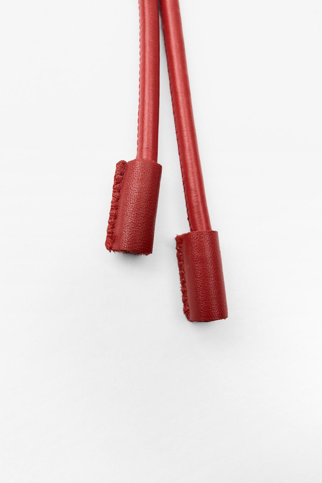 CIRCULAR LEATHER BELT - Zara фото 7