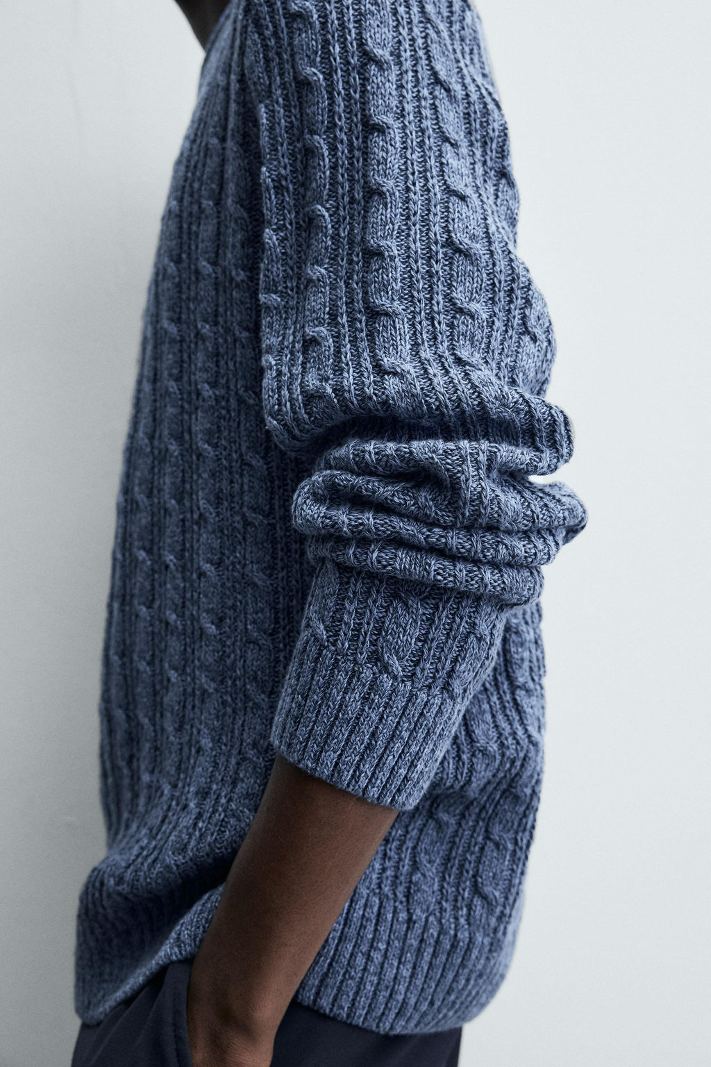 TEXTURED CABLE-KNIT SWEATER - Zara фото 6