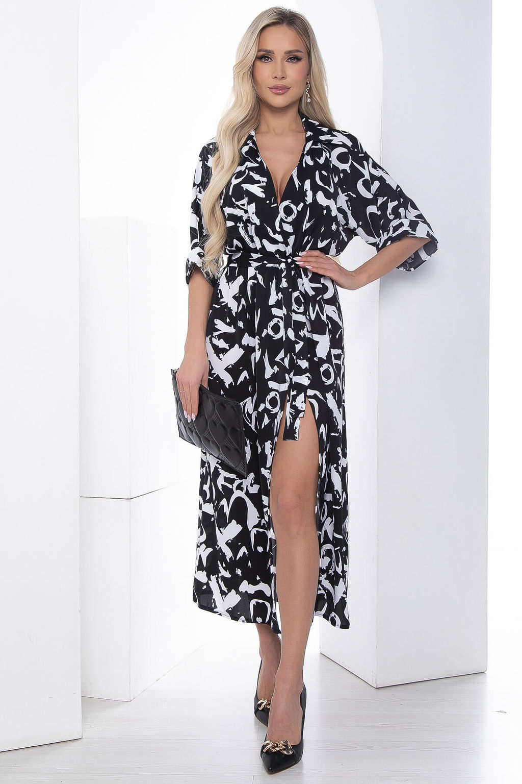 Платье Алария (черное) П9081