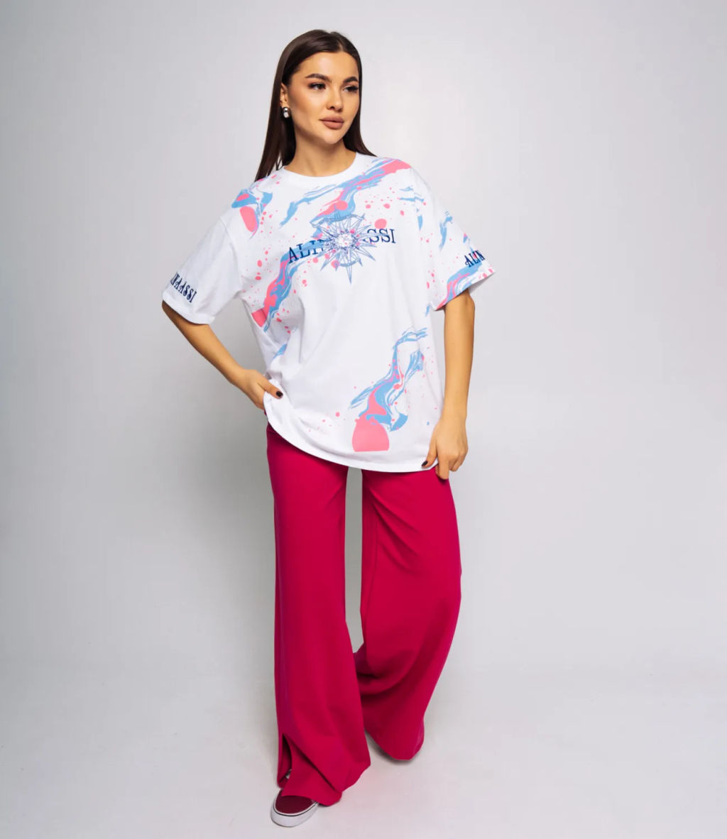 Футболка #КТ543, белый