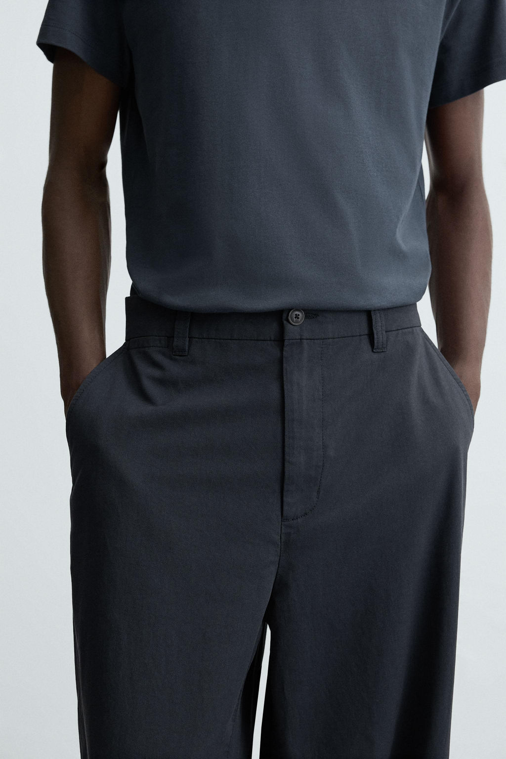 REGULAR FIT TEXTURED TROUSERS - Zara фото 14