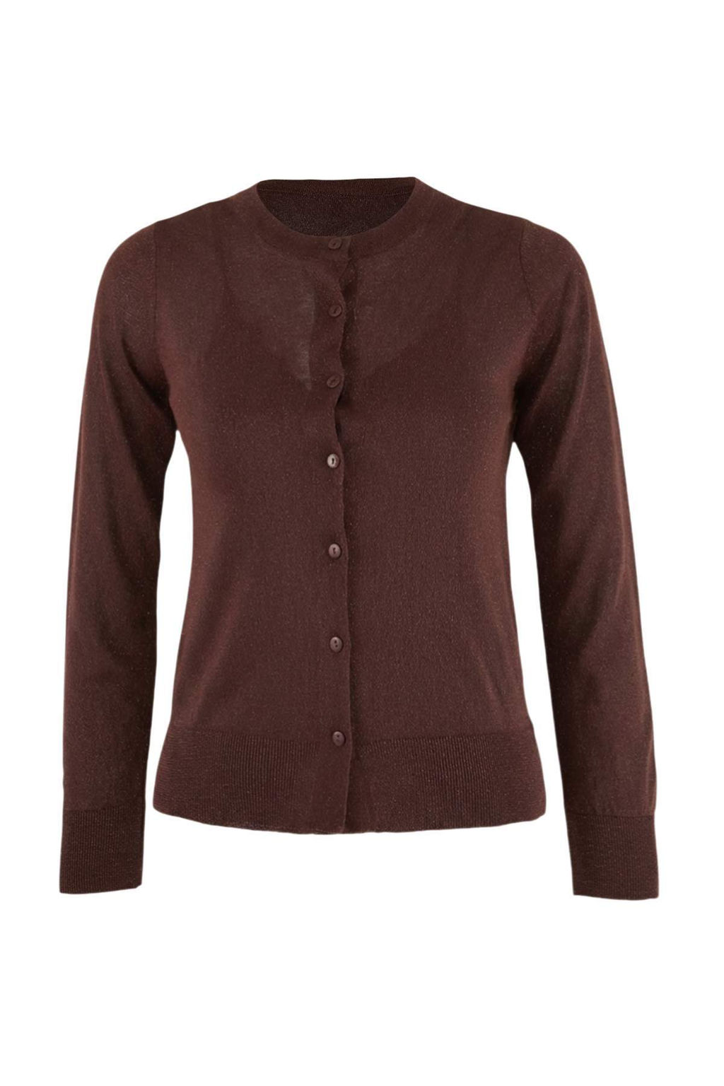 Kahverengi 2li Yazl?k Ozel Iplik Dantel Detayl? Triko Bluz-H?rka TWOSS26HI00016