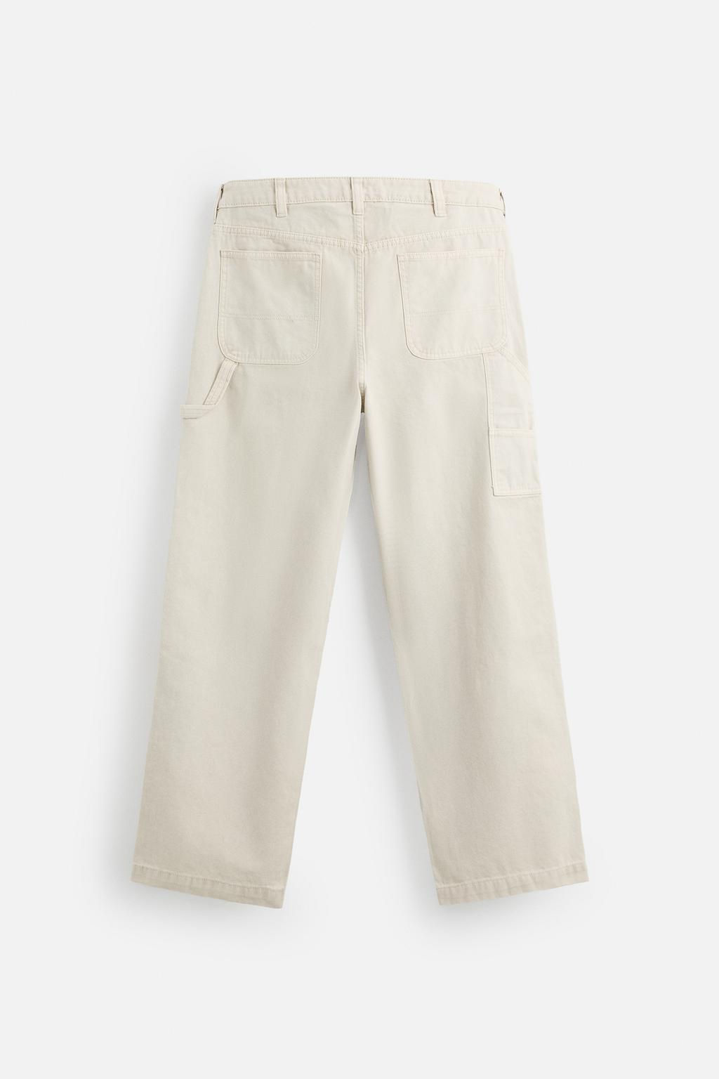 SPLATTER CARPENTER POCKET TROUSERS - Zara фото 7