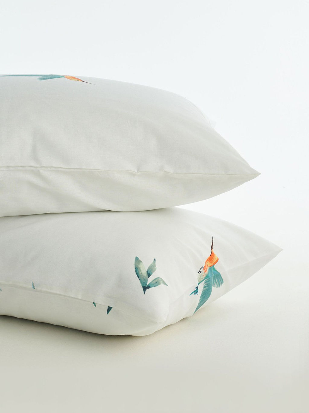Комплект наволочек бязь - Колибри, цвет белый 50х70