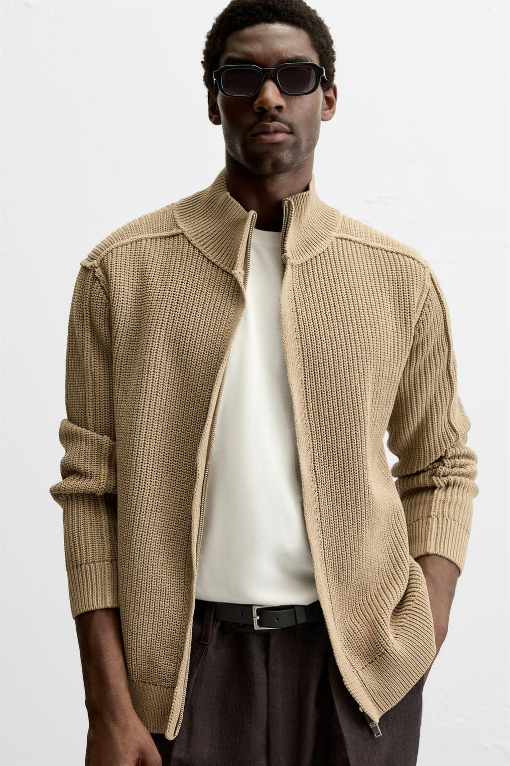 KNIT JACKET WITH REVERSE EFFECT TRIMS - Zara фото 6