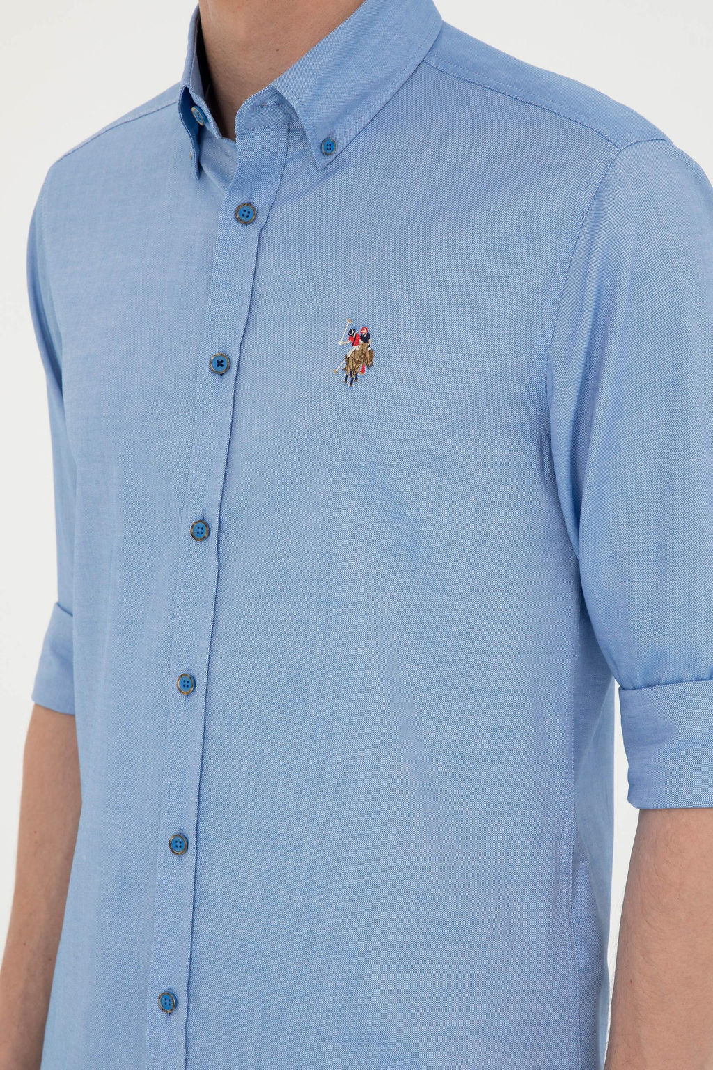U. S. Polo Assn / Мужская базовая рубашка Saks с длинным рукавом - U.s. polo assn фото 14