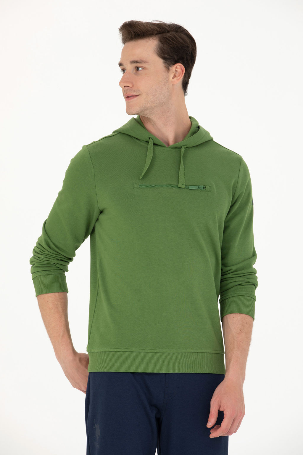 U. S. Polo Assn Мужская зеленая толстовка с капюшоном - U.s. polo assn фото 15
