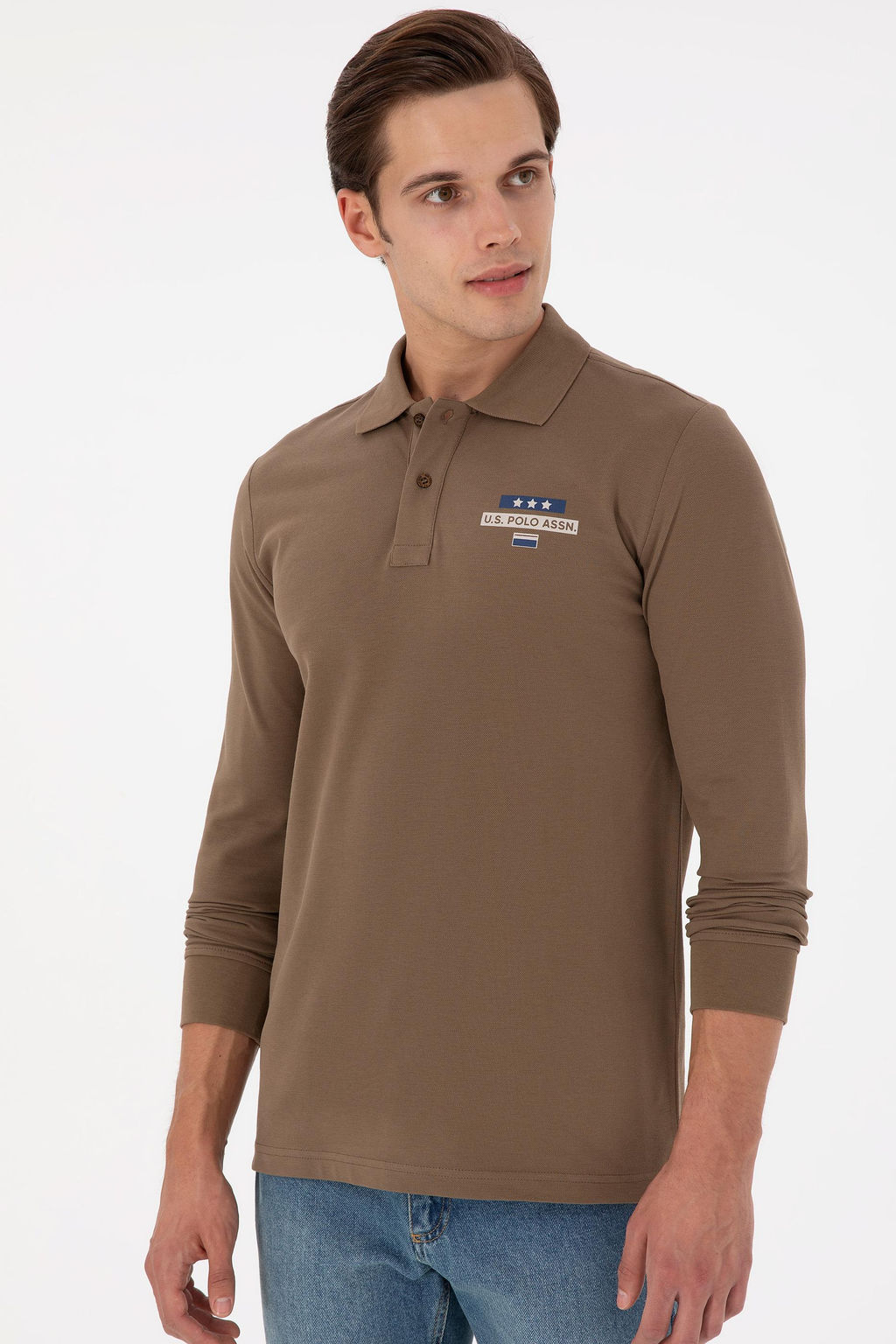 Мужской свитшот цвета хаки Неожиданная скидка в корзине - U.s. polo assn фото 3