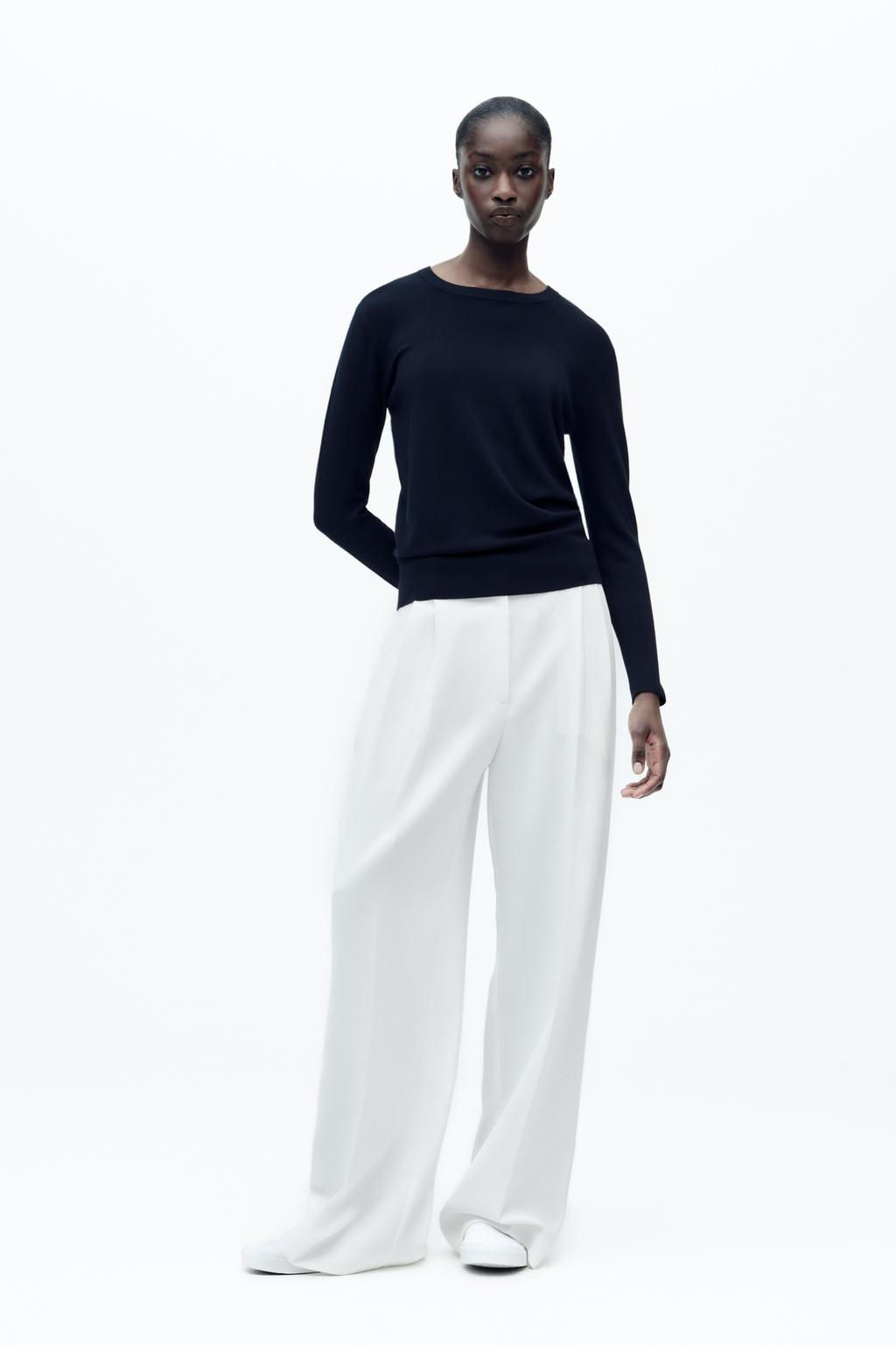 BASIC PLAIN KNIT SWEATER - Zara фото 2