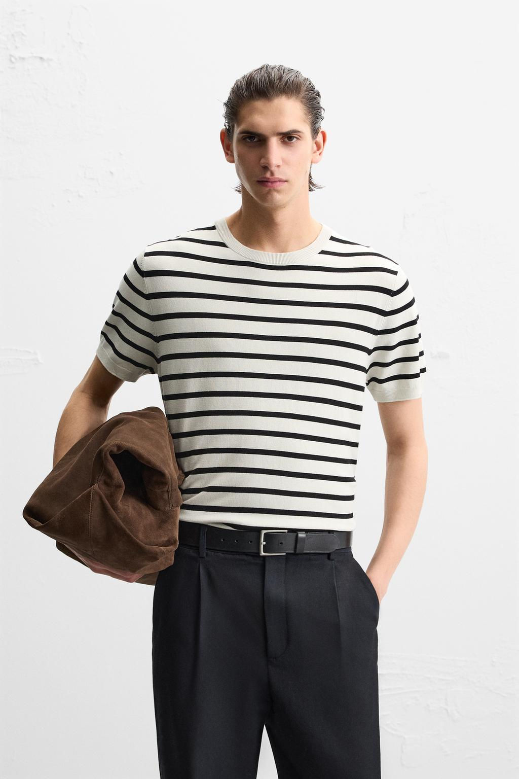 FLOWING KNIT T-SHIRT - Zara фото 11