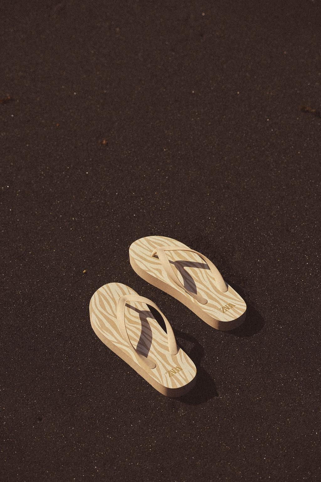 ANIMAL PRINT SANDALS - Zara фото 2